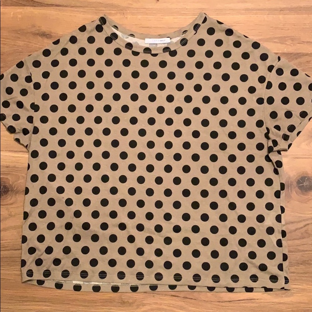 Zara Polka Dot T Shirt